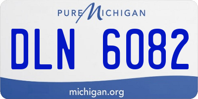 MI license plate DLN6082