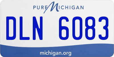 MI license plate DLN6083