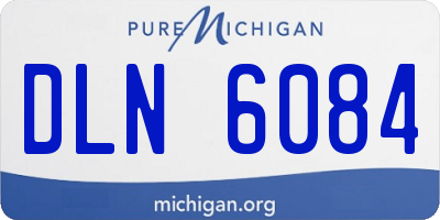 MI license plate DLN6084