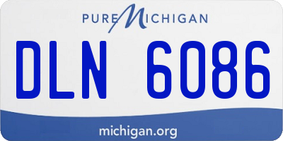 MI license plate DLN6086