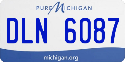 MI license plate DLN6087