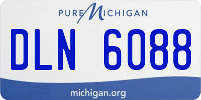 MI license plate DLN6088