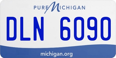 MI license plate DLN6090