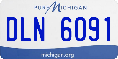 MI license plate DLN6091