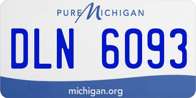 MI license plate DLN6093