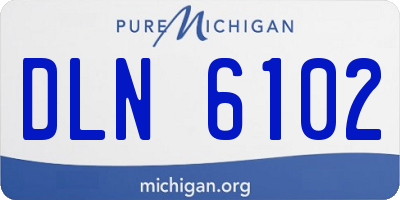 MI license plate DLN6102