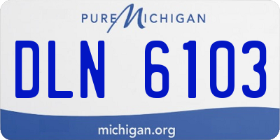 MI license plate DLN6103