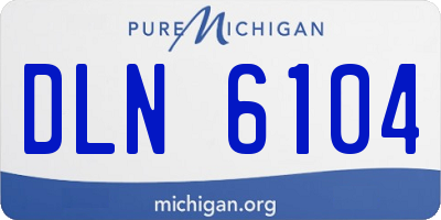 MI license plate DLN6104