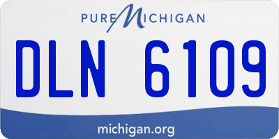 MI license plate DLN6109