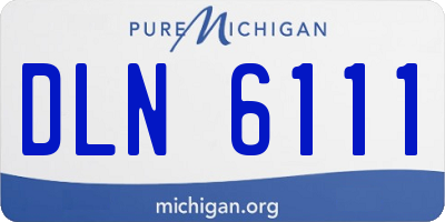 MI license plate DLN6111
