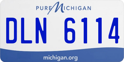 MI license plate DLN6114