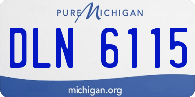 MI license plate DLN6115