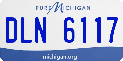 MI license plate DLN6117