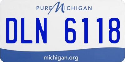 MI license plate DLN6118