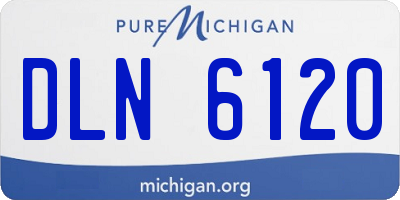 MI license plate DLN6120