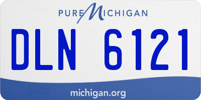 MI license plate DLN6121