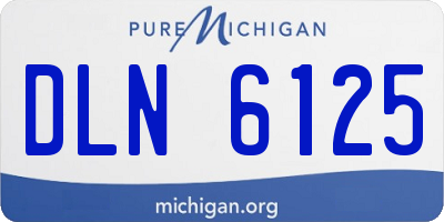 MI license plate DLN6125