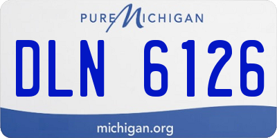 MI license plate DLN6126