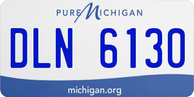 MI license plate DLN6130