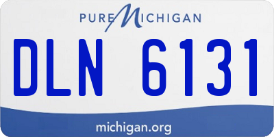 MI license plate DLN6131