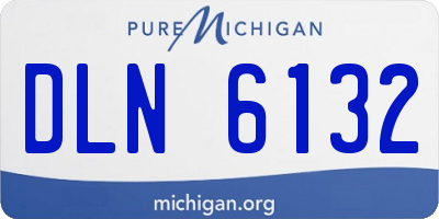 MI license plate DLN6132