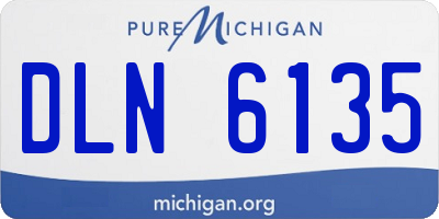 MI license plate DLN6135