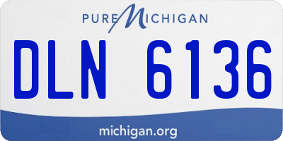 MI license plate DLN6136