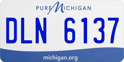 MI license plate DLN6137