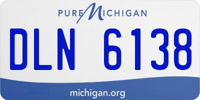 MI license plate DLN6138