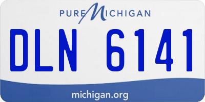 MI license plate DLN6141