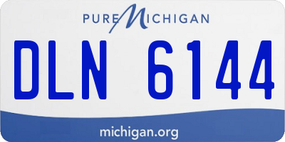 MI license plate DLN6144