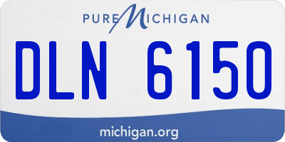 MI license plate DLN6150