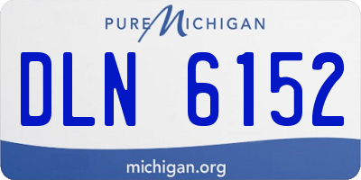 MI license plate DLN6152