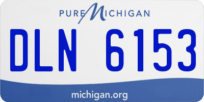 MI license plate DLN6153