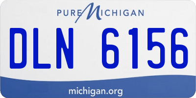 MI license plate DLN6156