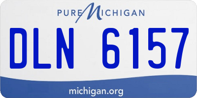 MI license plate DLN6157