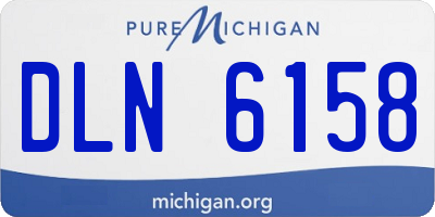 MI license plate DLN6158