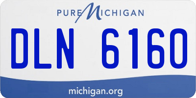 MI license plate DLN6160