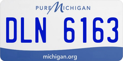 MI license plate DLN6163