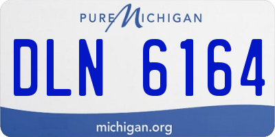 MI license plate DLN6164