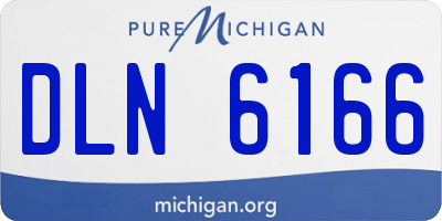 MI license plate DLN6166