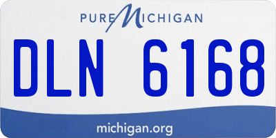 MI license plate DLN6168