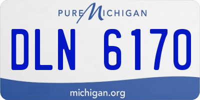 MI license plate DLN6170