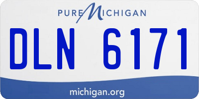 MI license plate DLN6171