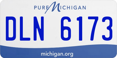 MI license plate DLN6173