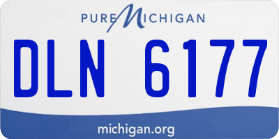 MI license plate DLN6177