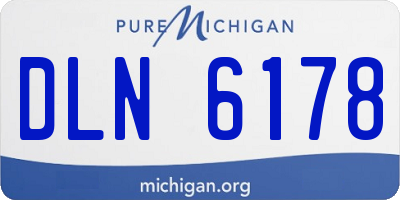 MI license plate DLN6178