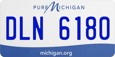 MI license plate DLN6180