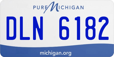 MI license plate DLN6182