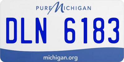 MI license plate DLN6183